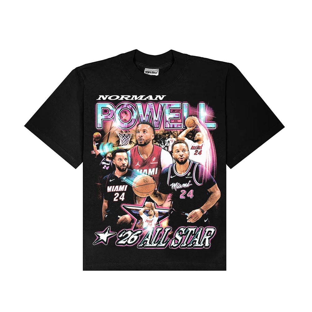 Norman Powell All-Star 2026 textured mockup